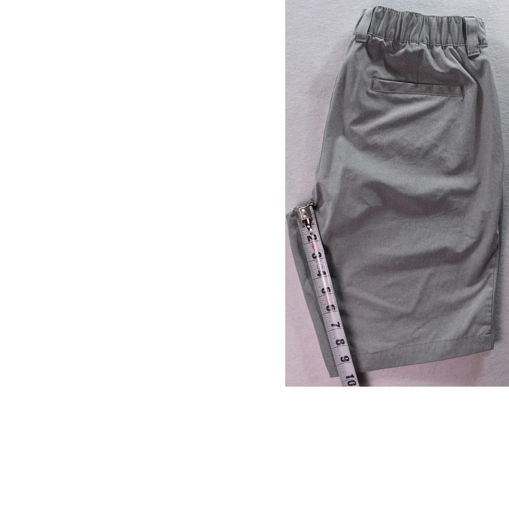 Banana Republic Core Temp Mens Gray Stretch Elastic Waist Shorts Size 30